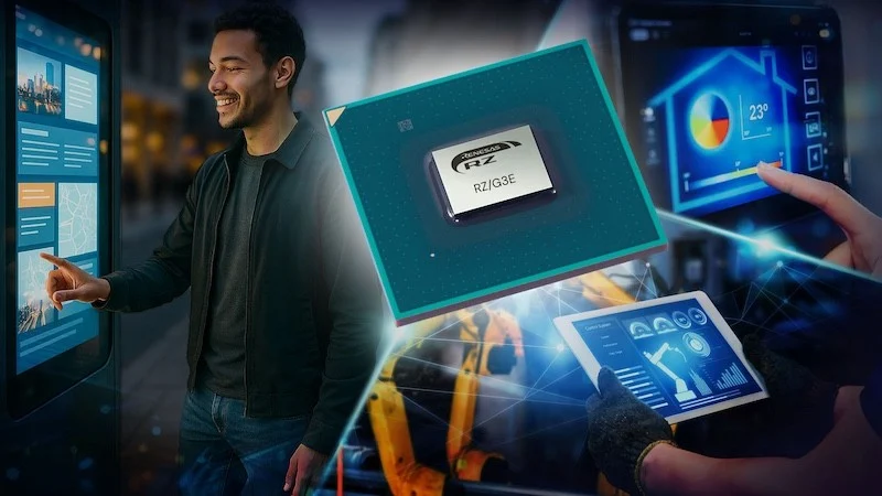 The Reneas RZ/G3E MPU offers features specifically for high performance HMI applications.